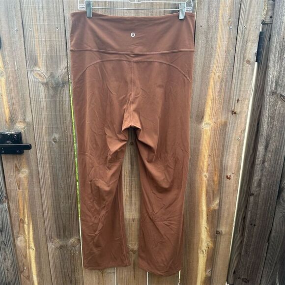 Lululemon Groove Super-High-Rise Flared Pant *Nulu Roasted Brown Size 14 - Picture 5 of 9